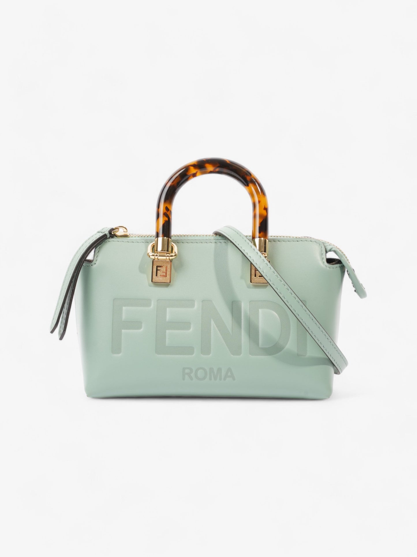 Fendi By The Way Light Green Leather Mini