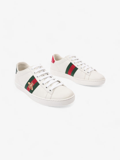 Gucci Ace Sneakers with Bee White / Red / Green Leather EU 35 UK 2