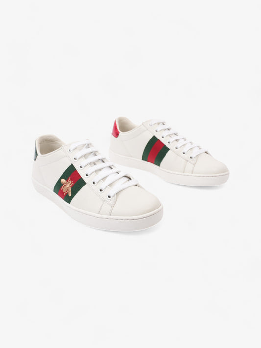 Gucci Ace Sneakers with Bee White / Red / Green Leather EU 35 UK 2