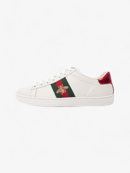 Gucci Ace Sneakers with Bee White / Red / Green Leather EU 35 UK 2
