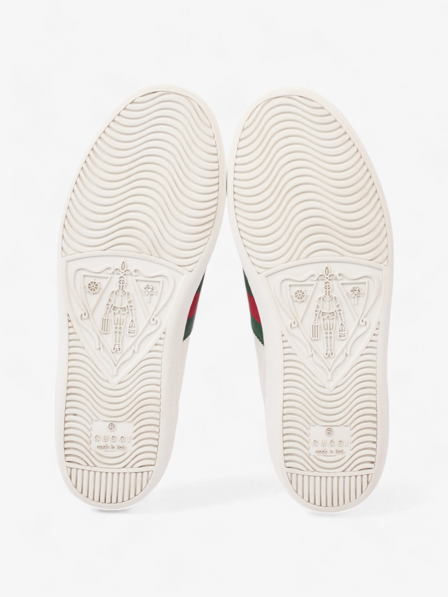 Gucci Ace Sneakers with Bee White / Red / Green Leather EU 35 UK 2