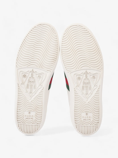 Gucci Ace Sneakers with Bee White / Red / Green Leather EU 35 UK 2