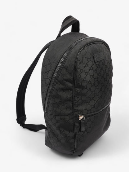 Gucci Double Zip Backpack Black GG Supreme Nylon