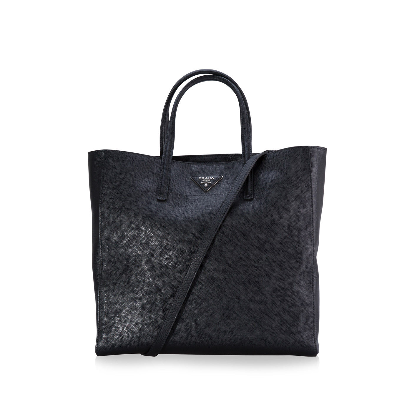 Prada 2 Way Saffiano Vernice Briefcase