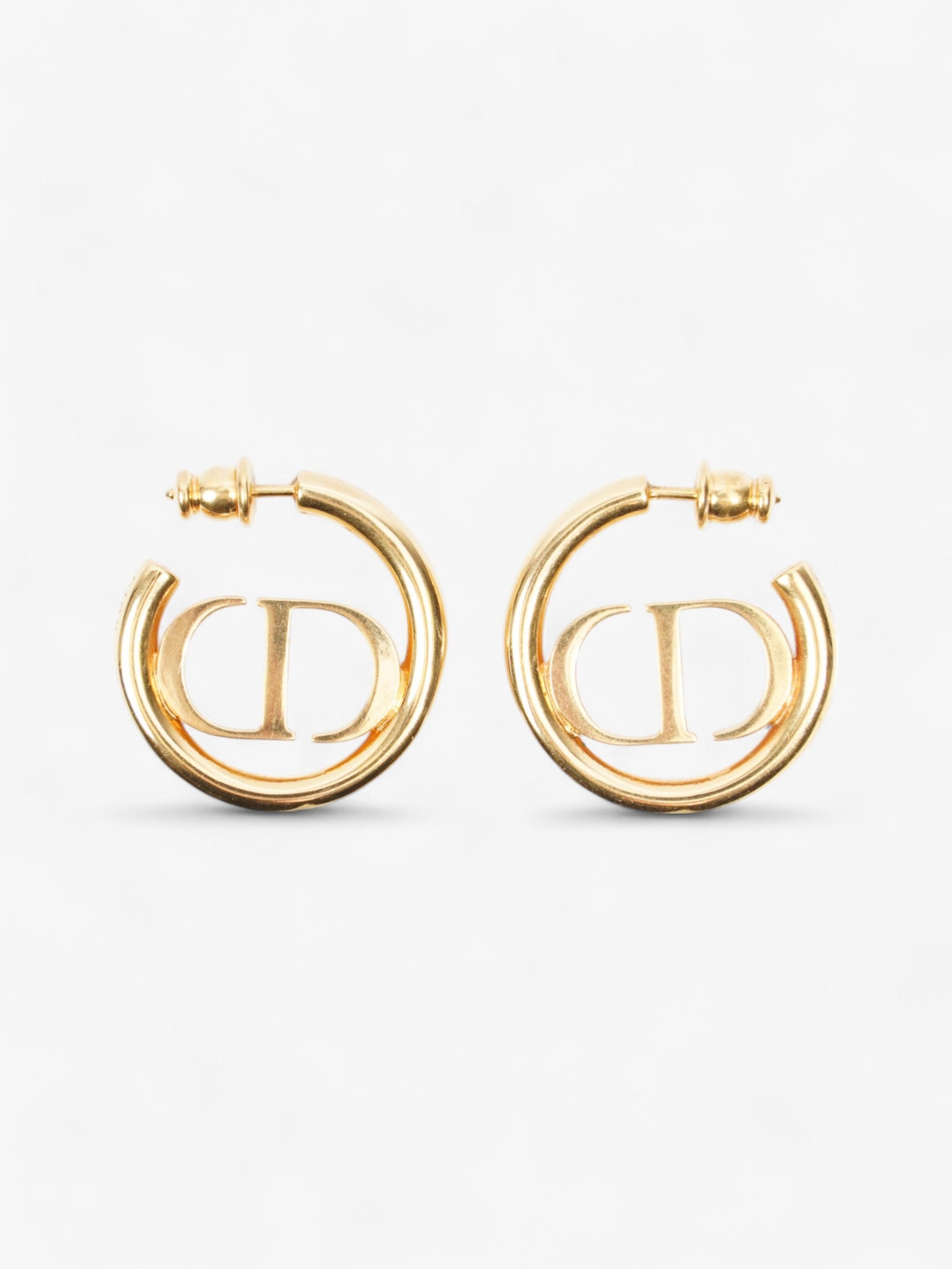 Christian Dior 30 Montaigne Earrings Gold Base Metal
