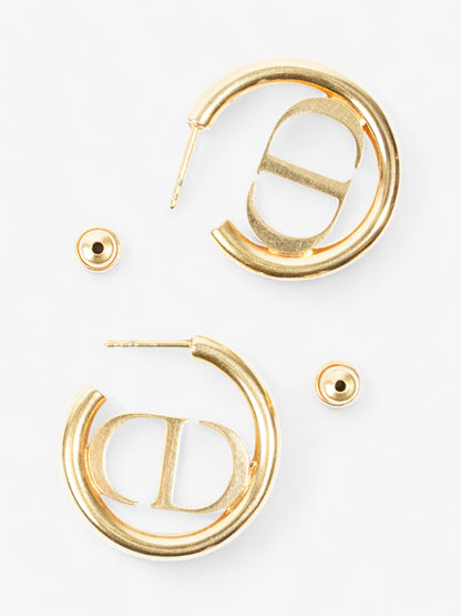 Christian Dior 30 Montaigne Earrings Gold Base Metal
