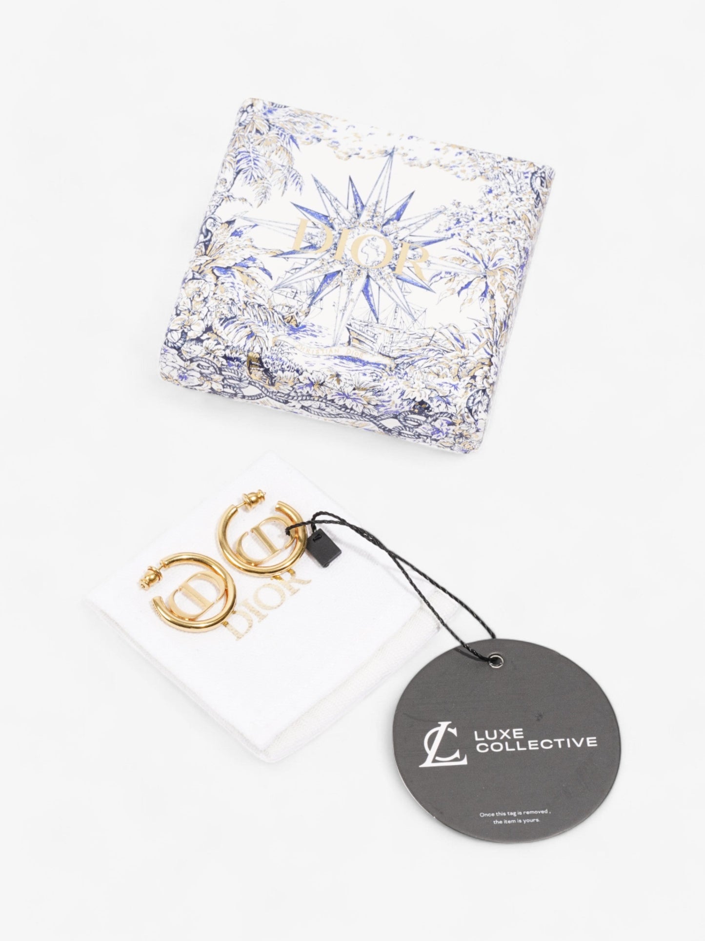 Christian Dior 30 Montaigne Earrings Gold Base Metal