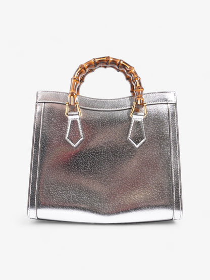Gucci Diana Metallic Silver Leather Small