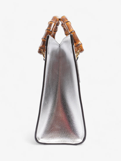 Gucci Diana Metallic Silver Leather Small