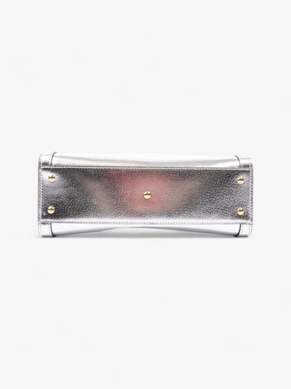 Gucci Diana Metallic Silver Leather Small