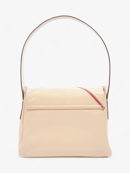 Burberry Shoulder Bag Beige / Red / Black Leather