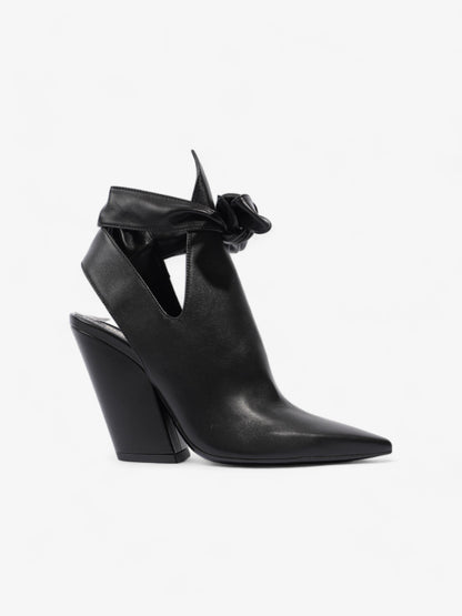 Burberry Leather Tie Pumps 100 Black Leather EU 35 UK 2