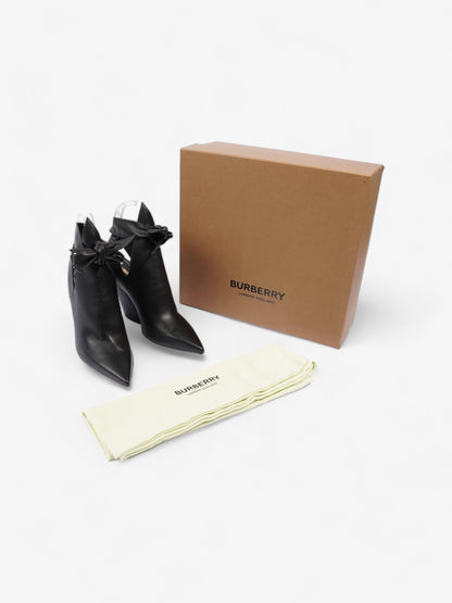 Burberry Leather Tie Pumps 100 Black Leather EU 35 UK 2