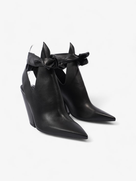 Burberry Leather Tie Pumps 100 Black Leather EU 35 UK 2