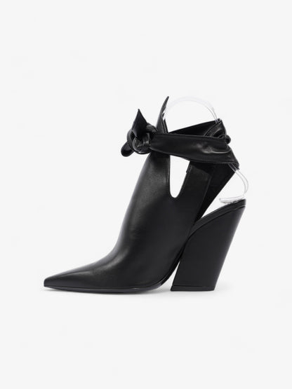 Burberry Leather Tie Pumps 100 Black Leather EU 35 UK 2