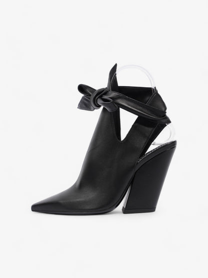 Burberry Leather Tie Pumps 100 Black Leather EU 35 UK 2