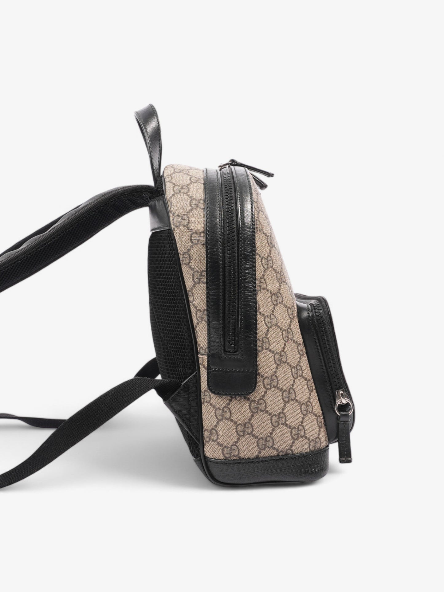 Gucci Eden Day Backpack GG Supreme / Black Coated Canvas Small