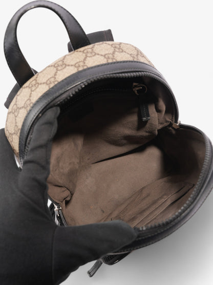 Gucci Eden Day Backpack GG Supreme / Black Coated Canvas Small