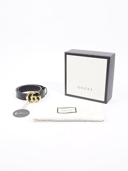 Gucci GG Marmont Belt Black Leather 85cm 34"