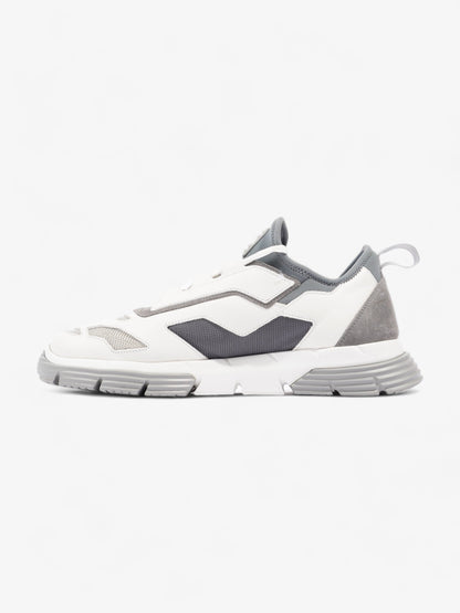 Prada Nevada Sport Low Top Sneaker White / Blue Leather EU 43.5 UK 9.5