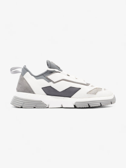 Prada Nevada Sport Low Top Sneaker White / Blue Leather EU 43.5 UK 9.5