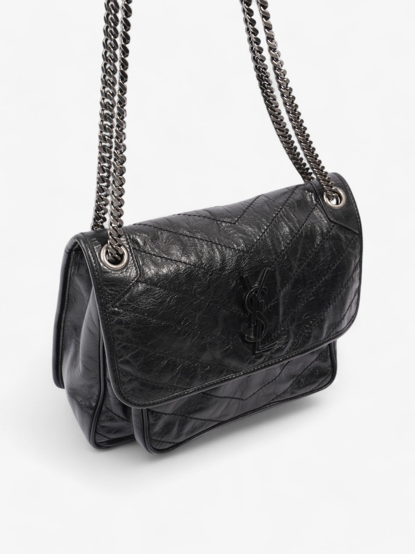 Saint Laurent Niki Black Leather Medium