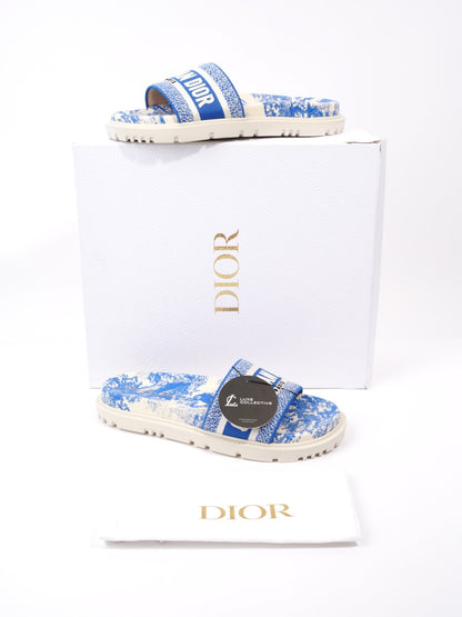 Christian Dior Dway White / Blue Canvas EU 39 UK 6