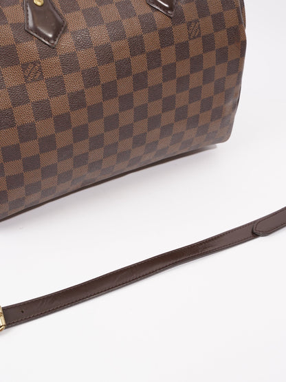 Louis Vuitton Speedy Bandoulière 30 Damier Ebene Coated Canvas