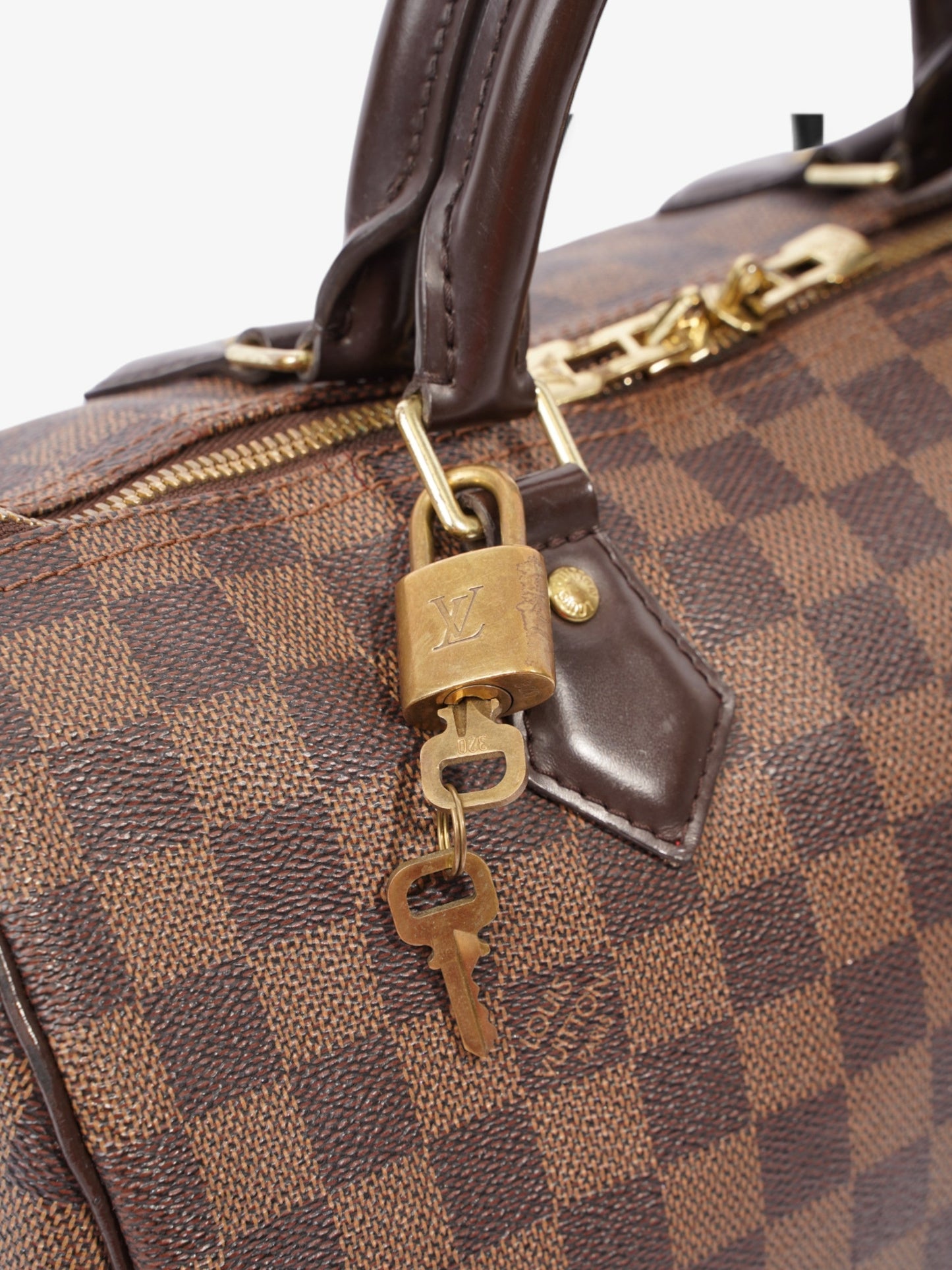 Louis Vuitton Speedy Bandoulière 30 Damier Ebene Coated Canvas