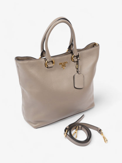 Prada Daino Grey Leather