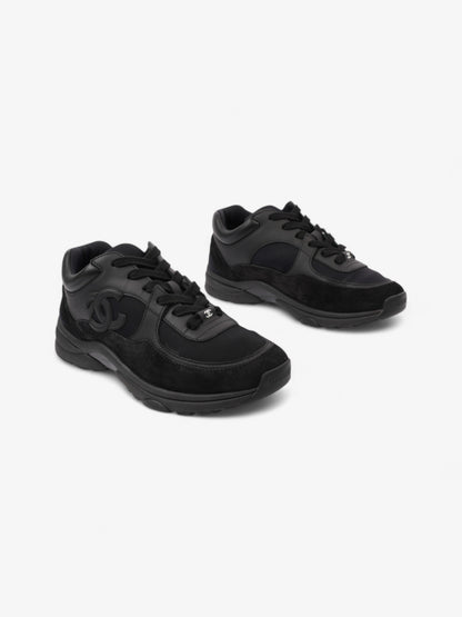 Chanel CC Logo Sneakers Black Suede EU 38 UK 5