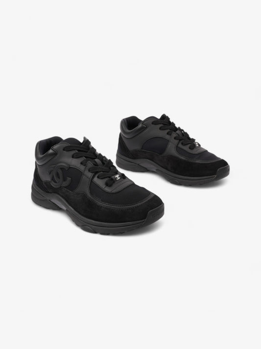 Chanel CC Logo Sneakers Black Suede EU 38 UK 5