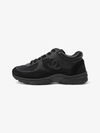Chanel CC Logo Sneakers Black Suede EU 38 UK 5