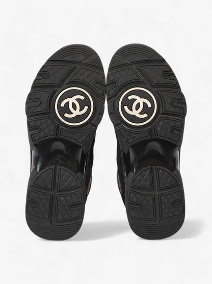 Chanel CC Logo Sneakers Black Suede EU 38 UK 5