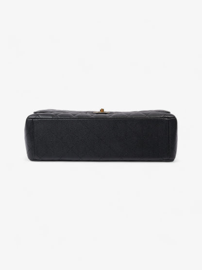Chanel Classic Double Flap Black Caviar Leather Maxi