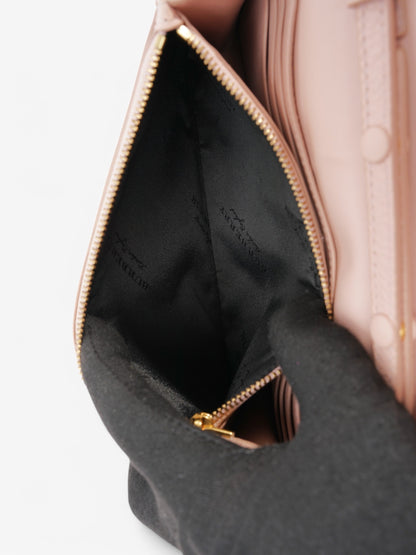 Burberry Henley Wallet On Chain Light Pink Grained Leather