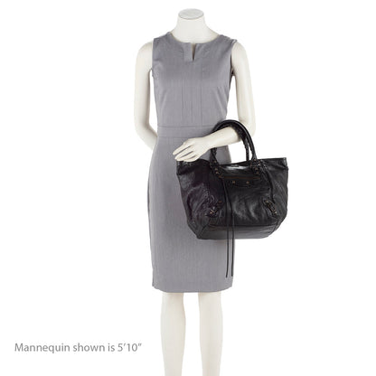 Balenciaga Lambskin Sunday S Tote (SHF-13688)