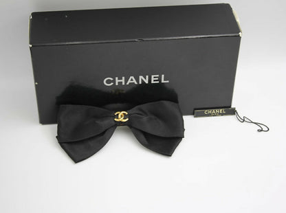 Chanel Vintage 1981-85 Silk 3D Bow Hairpin