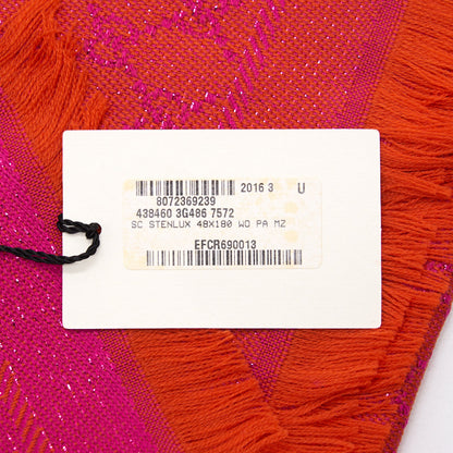 Gucci Shawl Hot Pink/ Orange 48x180cm
