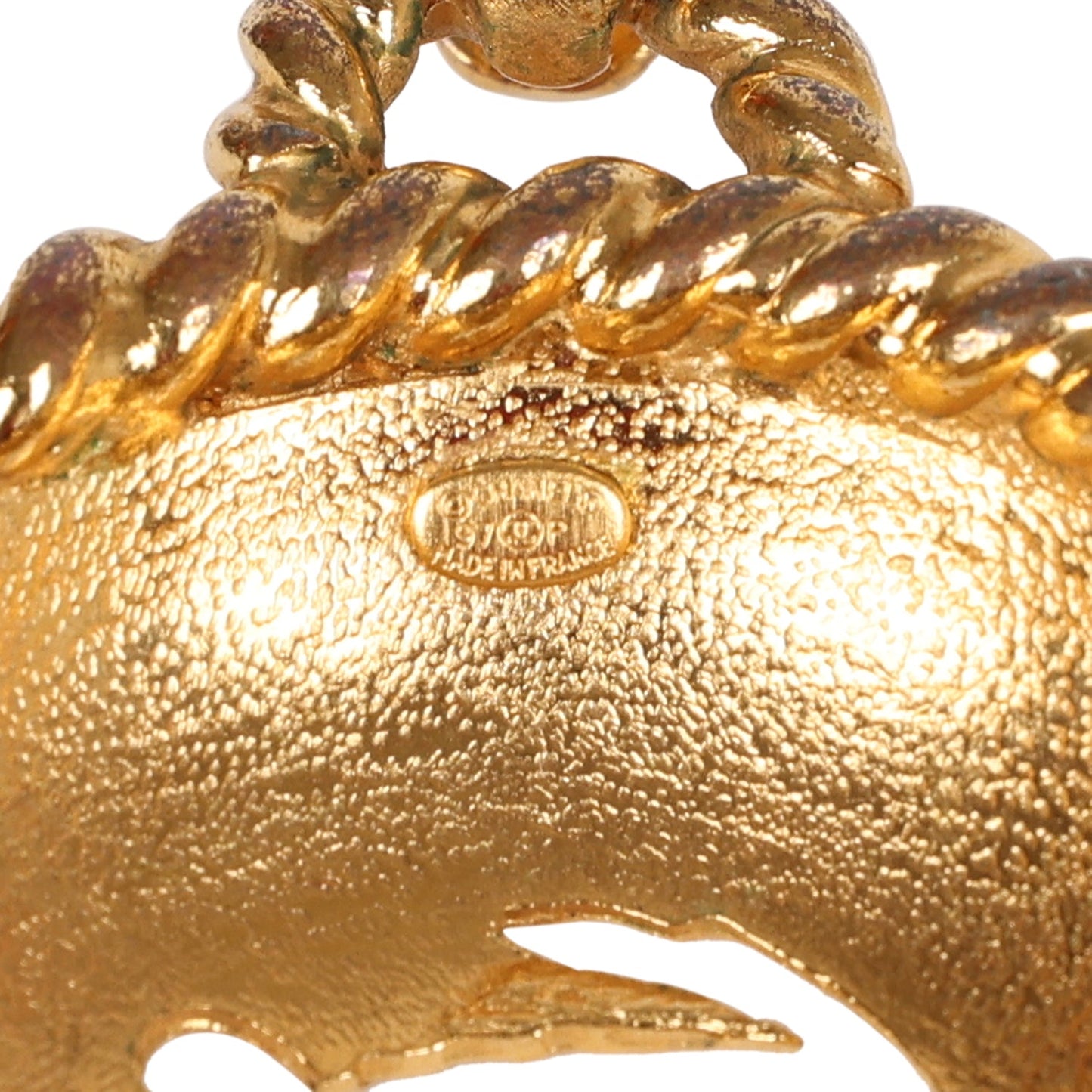 Chanel Vintage 24K Gold Plated Round Cutout Lucky Charms Chain Belt