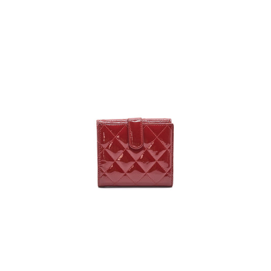 Chanel Patent small Wallet Rouge