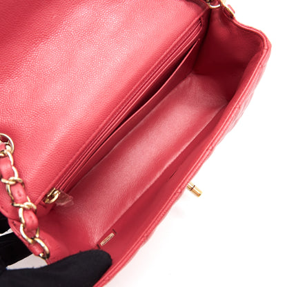 Chanel mini rectangular cavier 17c Coral Pink L