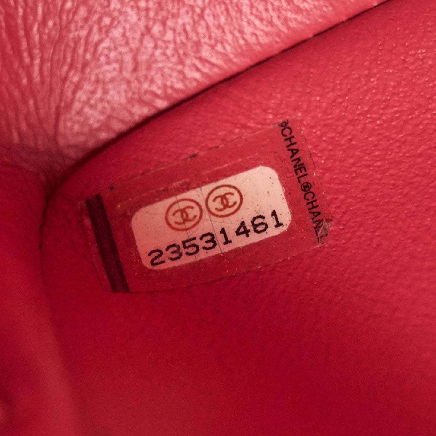 Chanel mini rectangular cavier 17c Coral Pink L