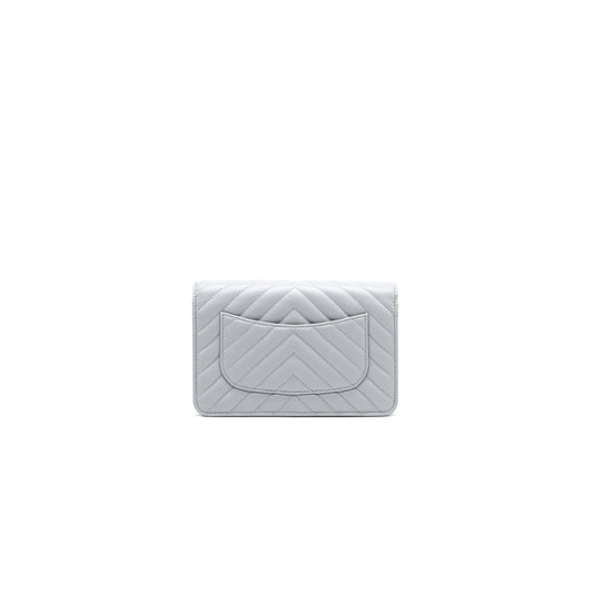 Chanel Wallet On Chain 20c Light Grey L