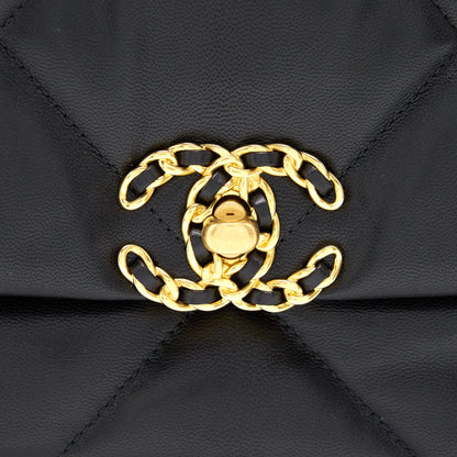 Chanel Large 19 Flap Bag Black