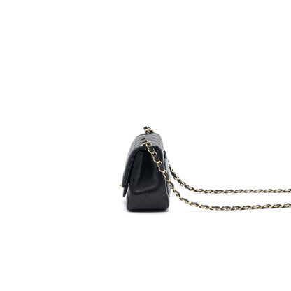 Chanel Mini Square Lambskin Black L
