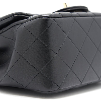 Chanel Mini Square Lambskin Black L