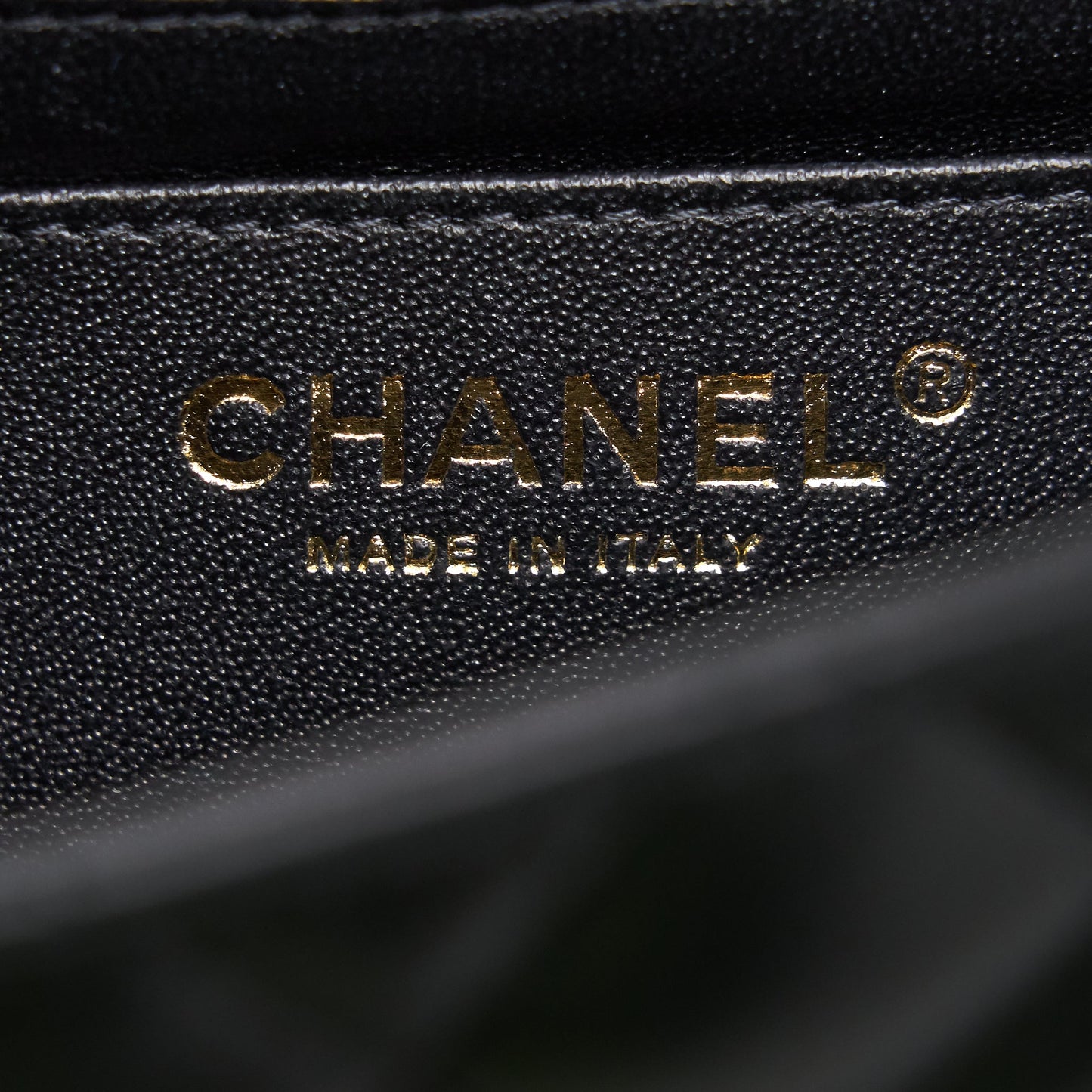 Chanel Mini Square Lambskin Black L