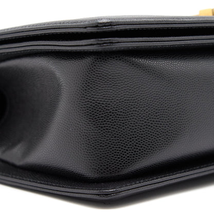 Chanel Boy Chanel Handbag Caviar Black