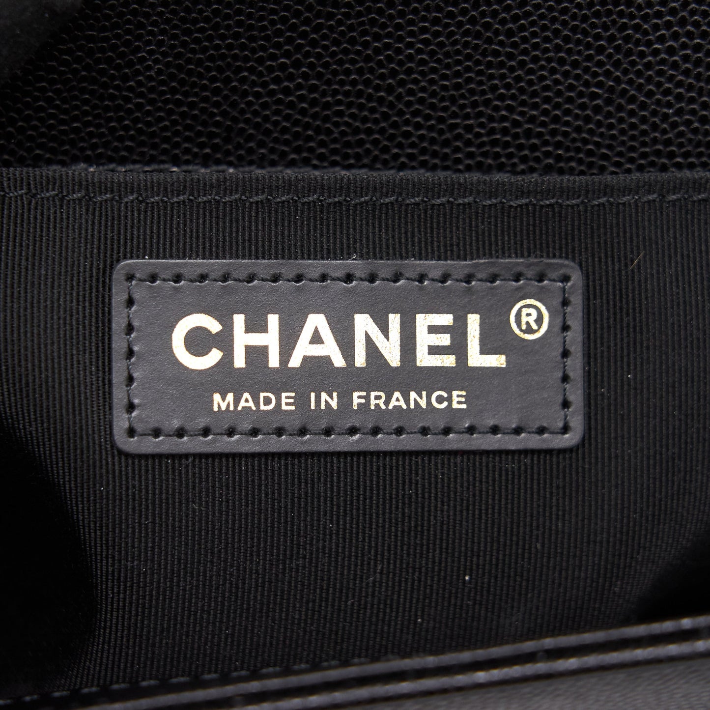 Chanel Boy Chanel Handbag Caviar Black